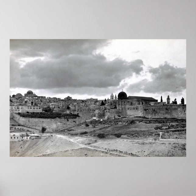 Póster Jerusalén - Antes de 1940 (Frente)