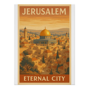 Póster Jerusalén - Ciudad Eterna