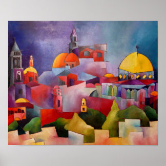 Póster Jerusalén de oro