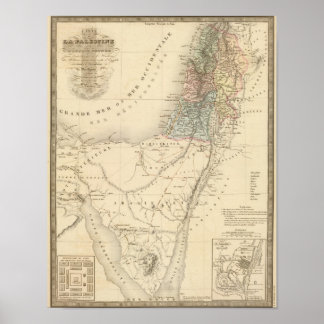 Póster Jerusalén histórico, Palestina