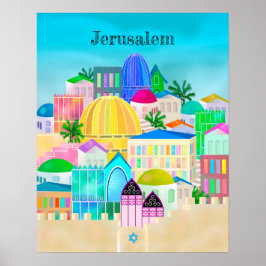 Póster Jerusalén Israel Viajes