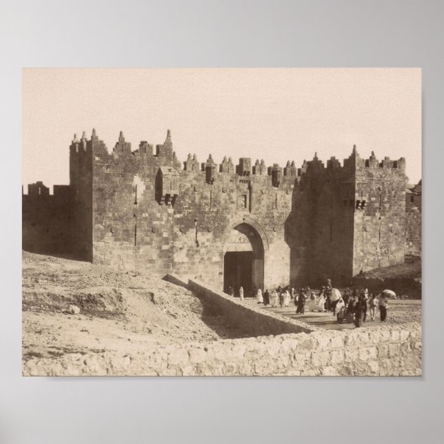 Póster Jerusalén - La Puerta de Damasco (Frente)