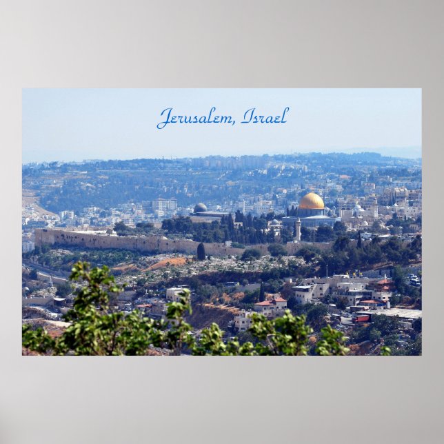 Póster Jerusalén, Poster de Israel (Frente)