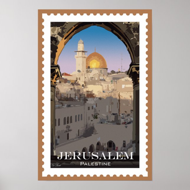 Póster Jerusalén: Tapiz eterno de cultura e historia (Frente)