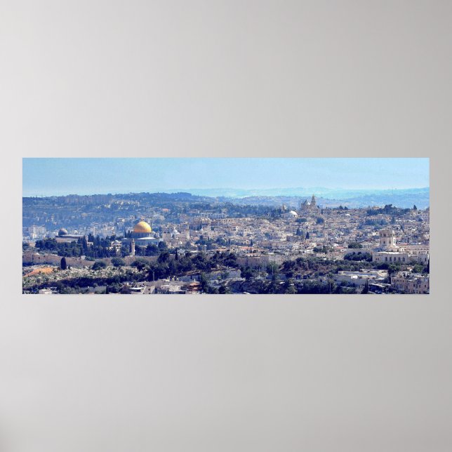 Póster Jerusalén (vista desde el lienzo del Monte Scopus) (Frente)