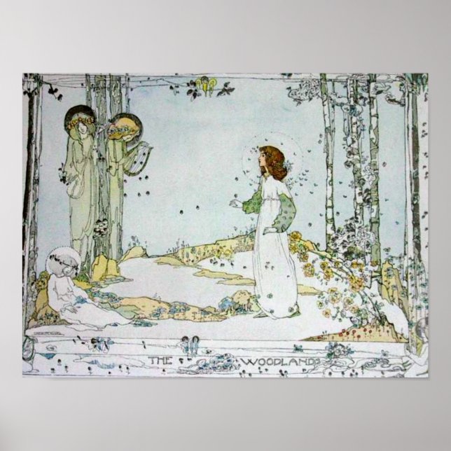 Póster Jessie M. King - El Poster de Woodland (Frente)