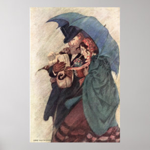 Póster Jessie Willcox Smith - Jo y el profesor Bhaer