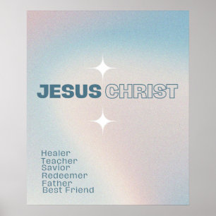 Póster Jesucristo / Amor / Alentamiento /Ombre