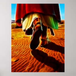 Póster Jesucristo cargándome en sus brazos