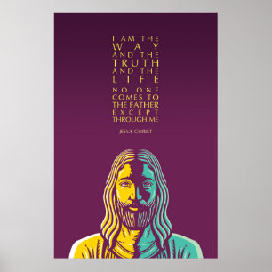 Póster Jesucristo Cita Poster: Yo Soy El Camino