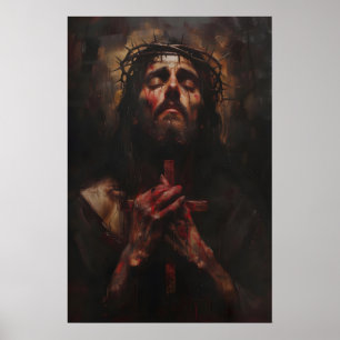 Póster Jesucristo con Corona de Espinas Arte, Digital