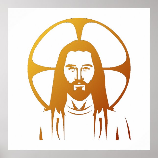 Póster Jesucristo: Dios te bendiga (Frente)