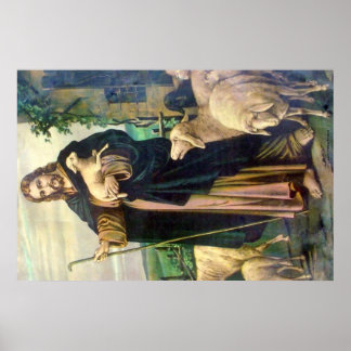 Póster Jesucristo El Buen Pastor