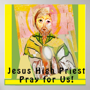 Póster Jesucristo el sacerdote alto