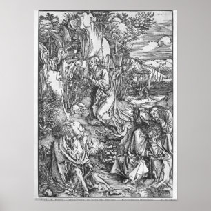 Póster Jesucristo en el monte de los Olivos