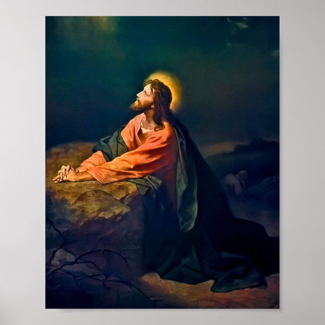 Póster Jesucristo en Gethsemane (Frente)