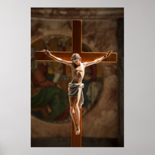 Póster Jesucristo en la cruz