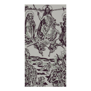 Póster Jesucristo es el juez del universo