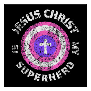 Póster Jesucristo Es Mi Superhéroe Jesús