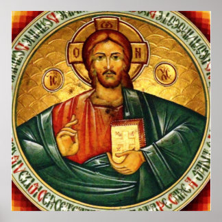 Póster Jesucristo Hristos Pantocrator