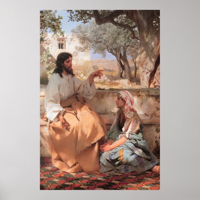 Póster Jesucristo Marta y María B (Frente)