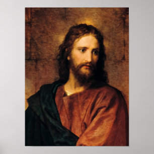 Póster Jesucristo, retrato de Heinrich Hofmann
