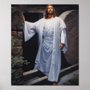 Póster Jesucristo santo del vintage, poster de pintura de