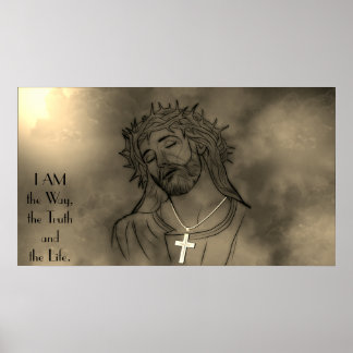 Póster Jesucristo- SOY el camino, la verdad, la vida