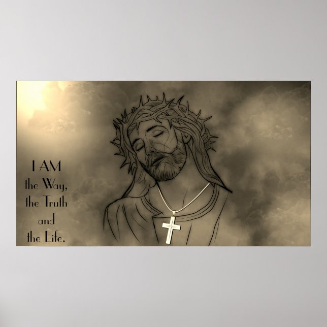 Póster Jesucristo- SOY el camino, la verdad, la vida (Frente)