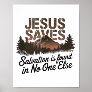 Póster Jesús Ahorra - La Salvación Se Encuentra En El Otr