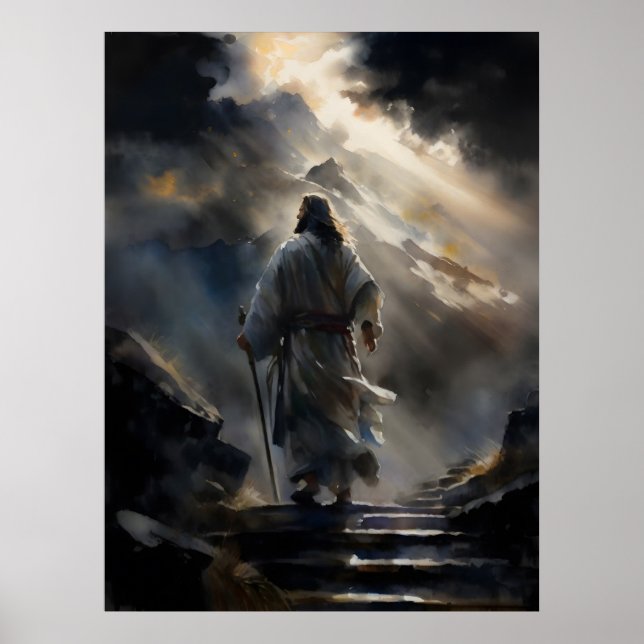 Póster Jesús Alza La Montaña (Frente)