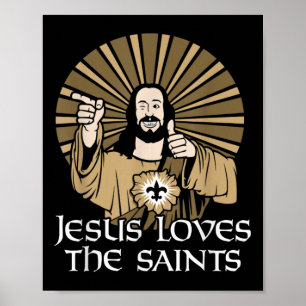 Póster Jesús Ama A Los Santos La Divertida Biblia Cristia