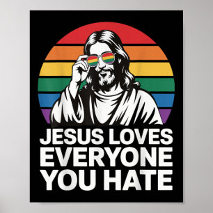 Póster Jesús Ama A Todos Los Que Odio