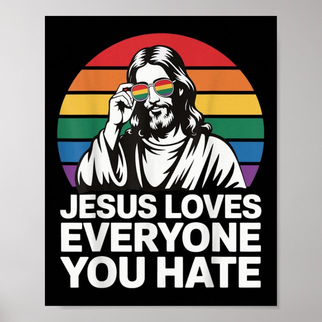 Póster Jesús Ama A Todos Los Que Odio (Frente)