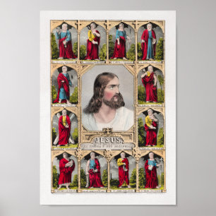 Póster Jesus and the Twelve Apostles