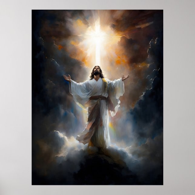 Póster Jesús Ascendió Al Cielo (Frente)