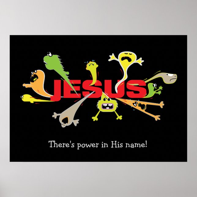 Póster Jesús aterrador (Frente)