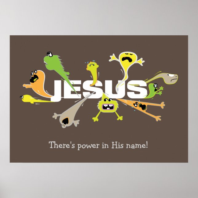 Póster Jesús aterrador (Frente)