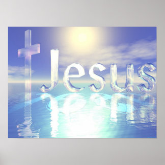 Póster Jesús Azul