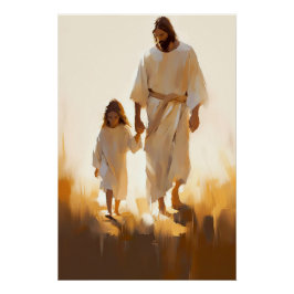 Póster jesus, bible art, christian