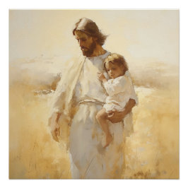 Póster jesus, bible art, new testament