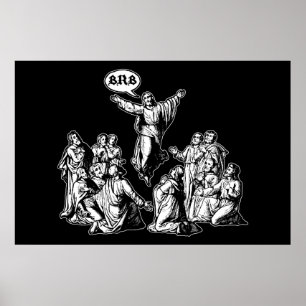 Póster Jesus BRB lol