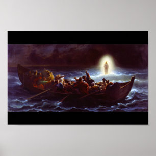 Póster Jesús caminando por el agua, Amedee Varin