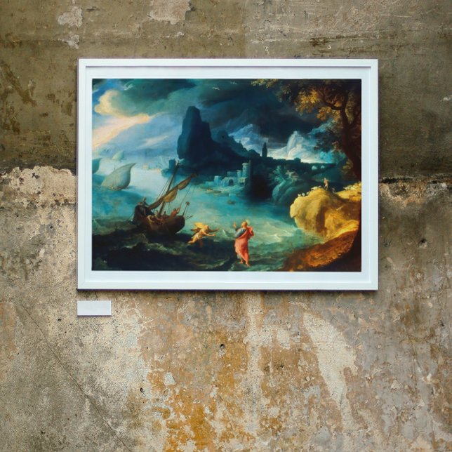 Póster Jesús caminando sobre el Mar de Galilea Paul Bril  (Subido por el creador)