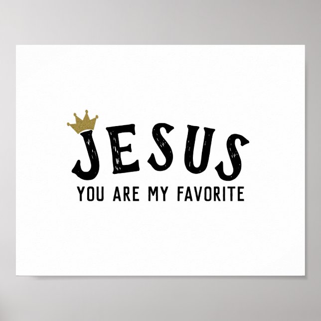 Póster Jesus Cita cristiano moderno (Frente)