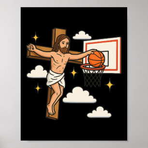 Póster Jesus Clava Divertido Religión Cristiana Jesús Jug