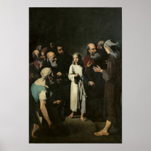 Póster Jesús con los médicos