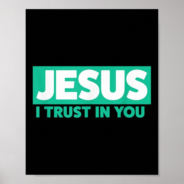 Póster Jesús, confío en Ti  (Frente)