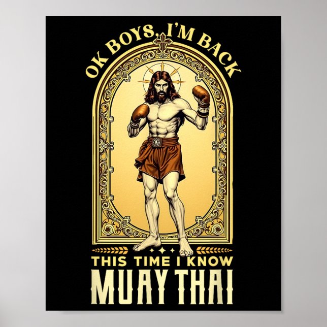 Póster Jesús conoce a Mma Muay Thai Boxing de Kickboxing (Frente)