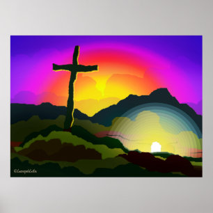 Póster Jesús conquista muerte